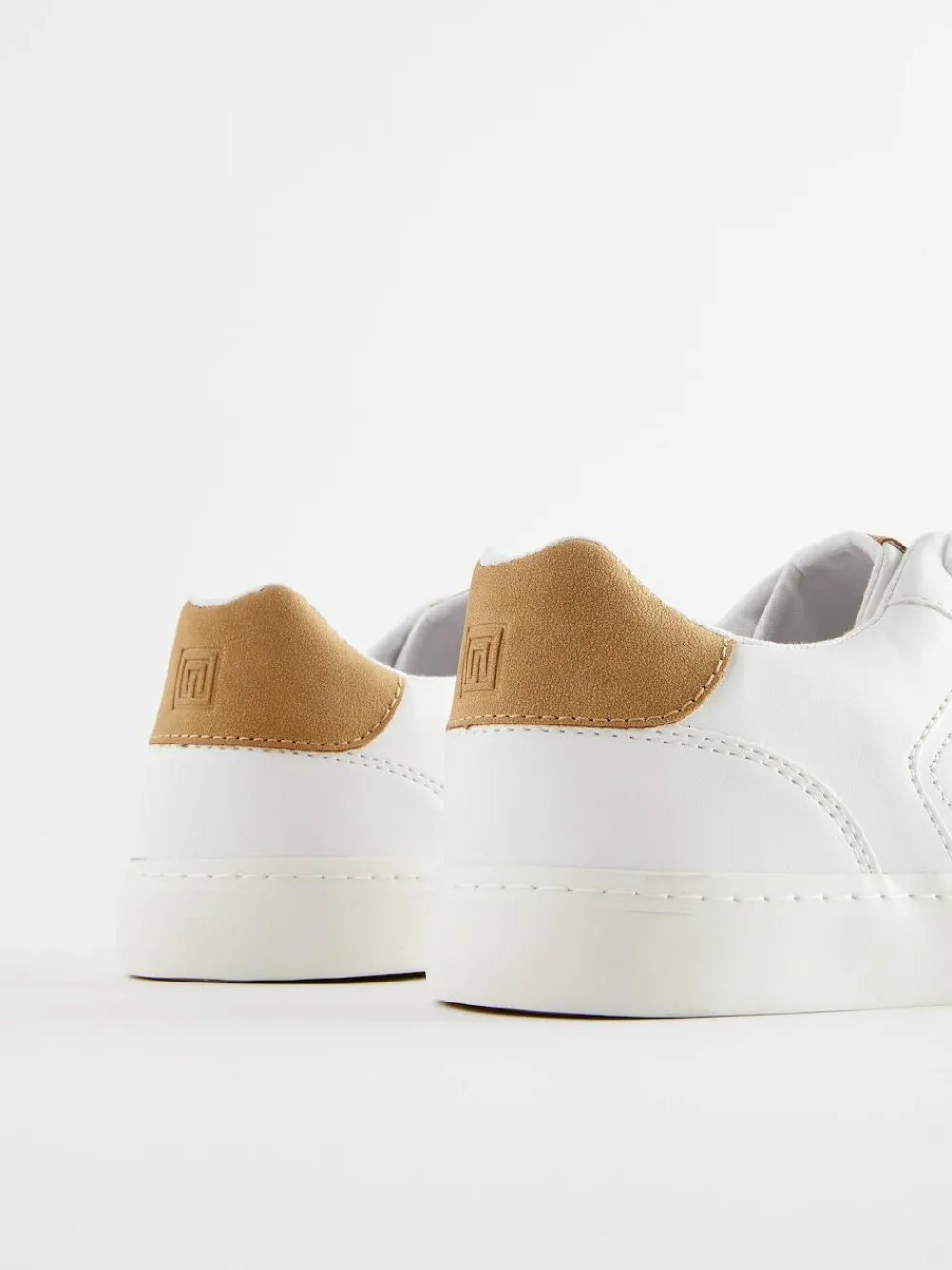 Best Next White Lace-Up Low Trainers