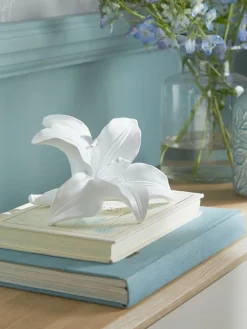 Next White Lily Flower Ornament^ Ornaments