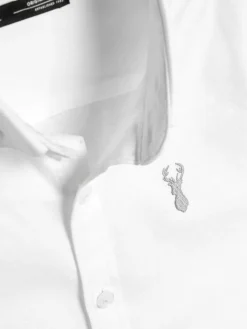 Next White Logo Short Sleeve Cotton Rich Oxford Shirt (3-16yrs)^BOY Shirts