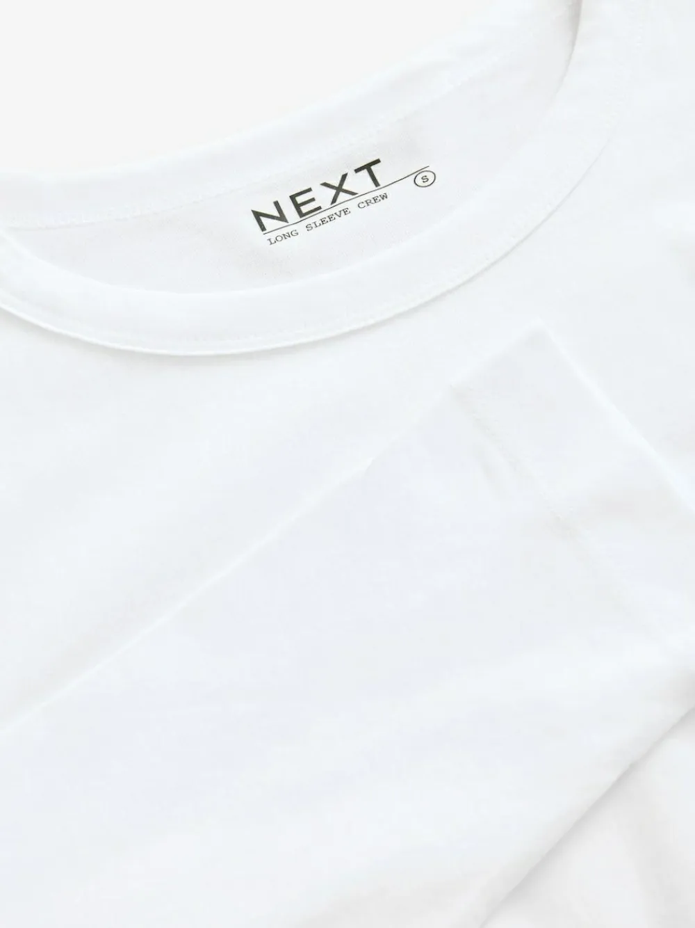 Next White Long Sleeve Crew Neck T-Shirt^Women Nightwear|Tops & T-Shirts
