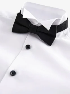 Discount Next White Long Sleeve Smart Shirt with Bowtie (3-16yrs)