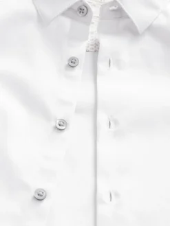 Next White Long Sleeves Smart Trimmed Shirt (3-16yrs)