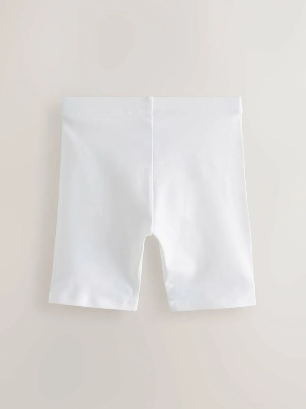 Best Next Longer Length 5 Pack Cotton Rich Stretch Cycle Shorts (3-16yrs) White