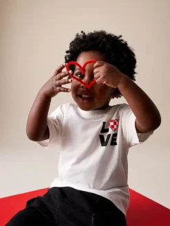 Next Short Sleeve Valentines T-Shirt (3mths-7yrs)^BOY Tops|Tops