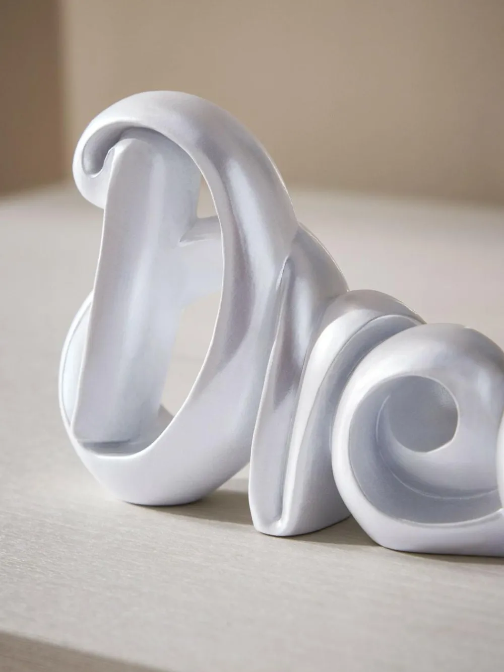 Next White Lustre Dream Slogan Word Block Ornament