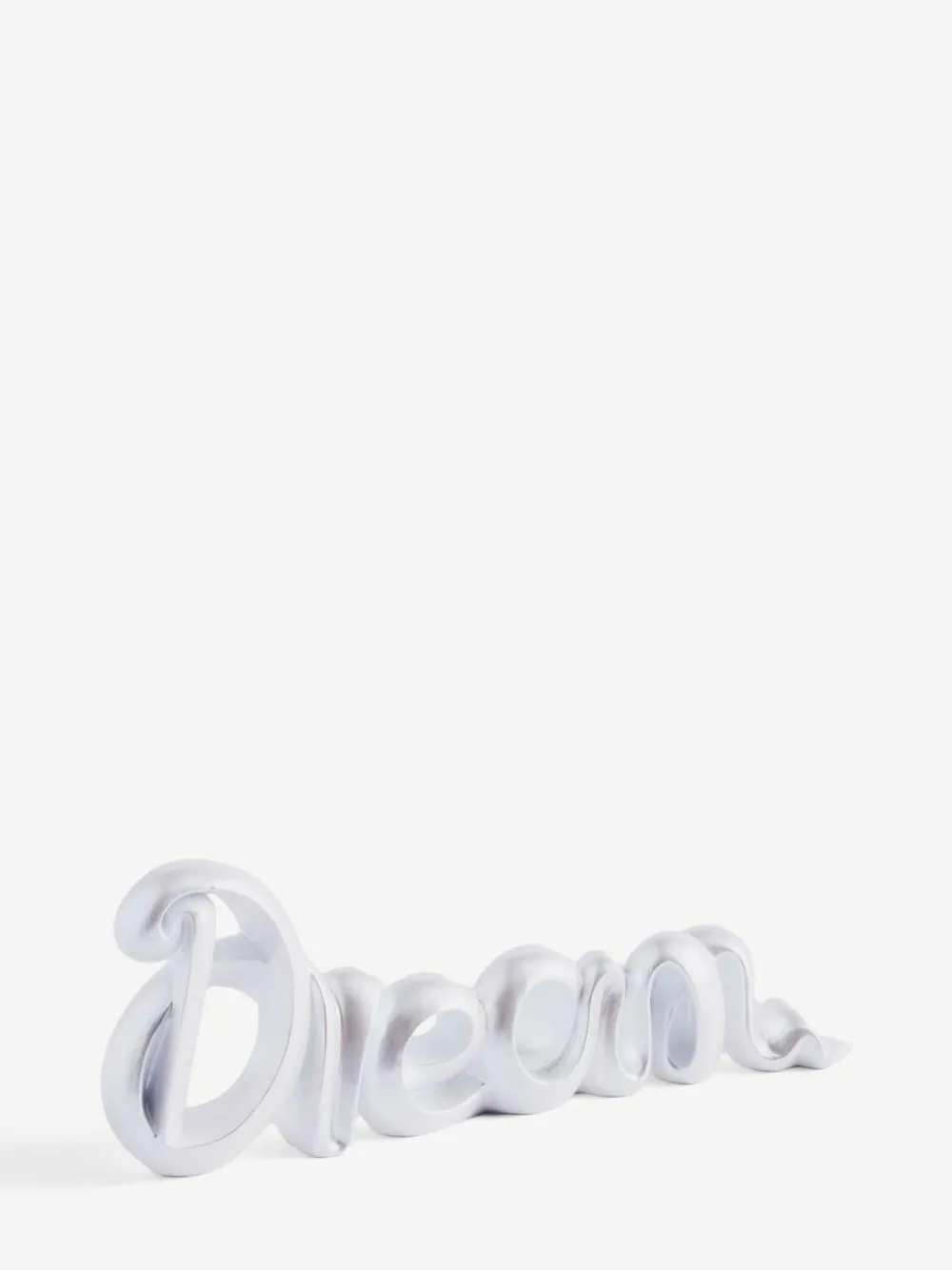 Next White Lustre Dream Slogan Word Block Ornament