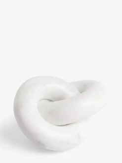 Next White Marble Decorative Knot Ornament^ Ornaments
