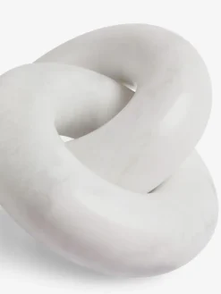 Next White Marble Decorative Knot Ornament^ Ornaments