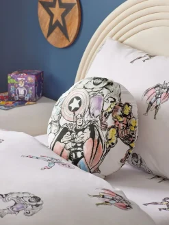 Next White Marvel 100% Cotton Circular Cushion^ Cushions & Throws