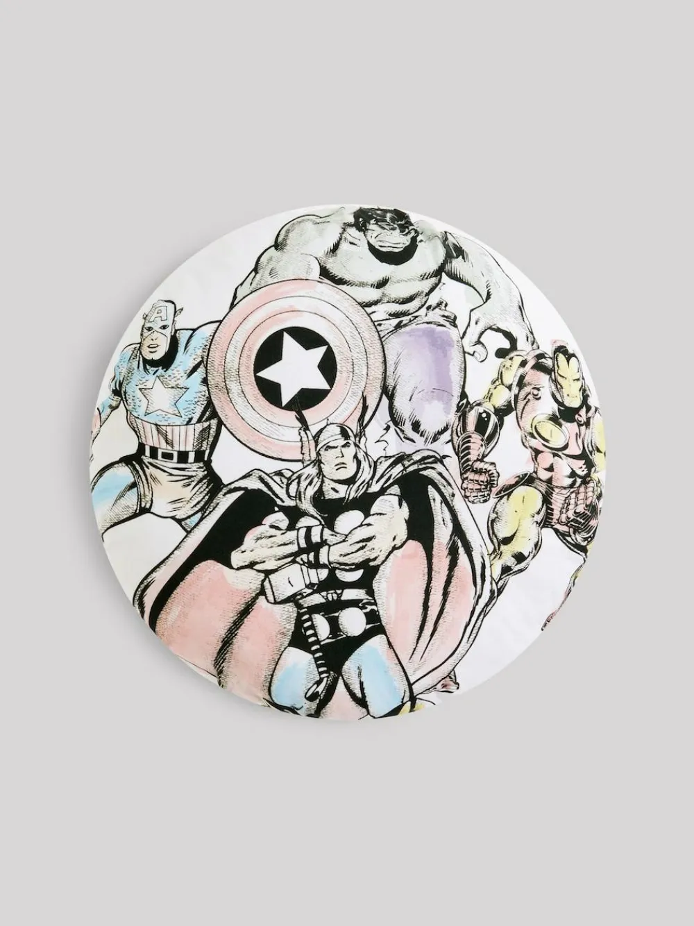 Next White Marvel 100% Cotton Circular Cushion^ Cushions & Throws