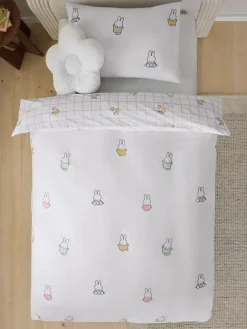 Next White Miffy Duvet Cover and Pillowcase Set^ Childrens Bedding