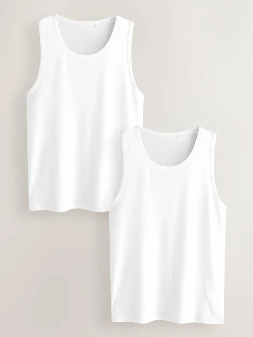 Online Next White Modal Layering Vests 2 Pack