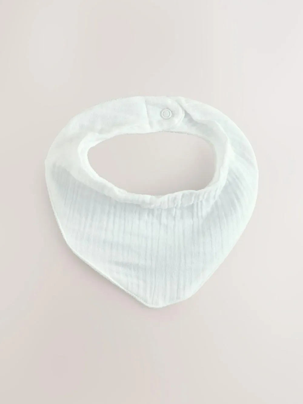 Best Next Muslin Baby Dribble Bibs 3 Pack White