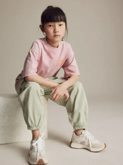 New Next White Neutral Lace-Up Chunky Trainers