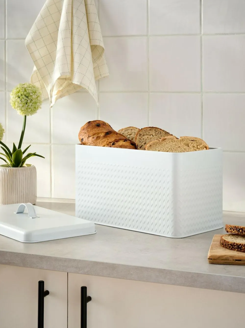 Hot Next Oakley Bread Bin White