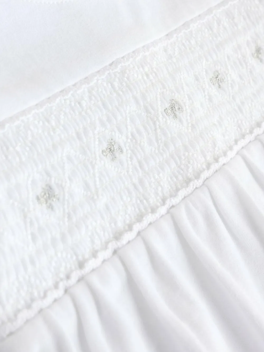 Best Next White Occasion Baby Sleepsuit (0mths-2yrs)