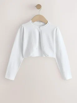 Online Next Occasion Shrug (3mths-16yrs) White