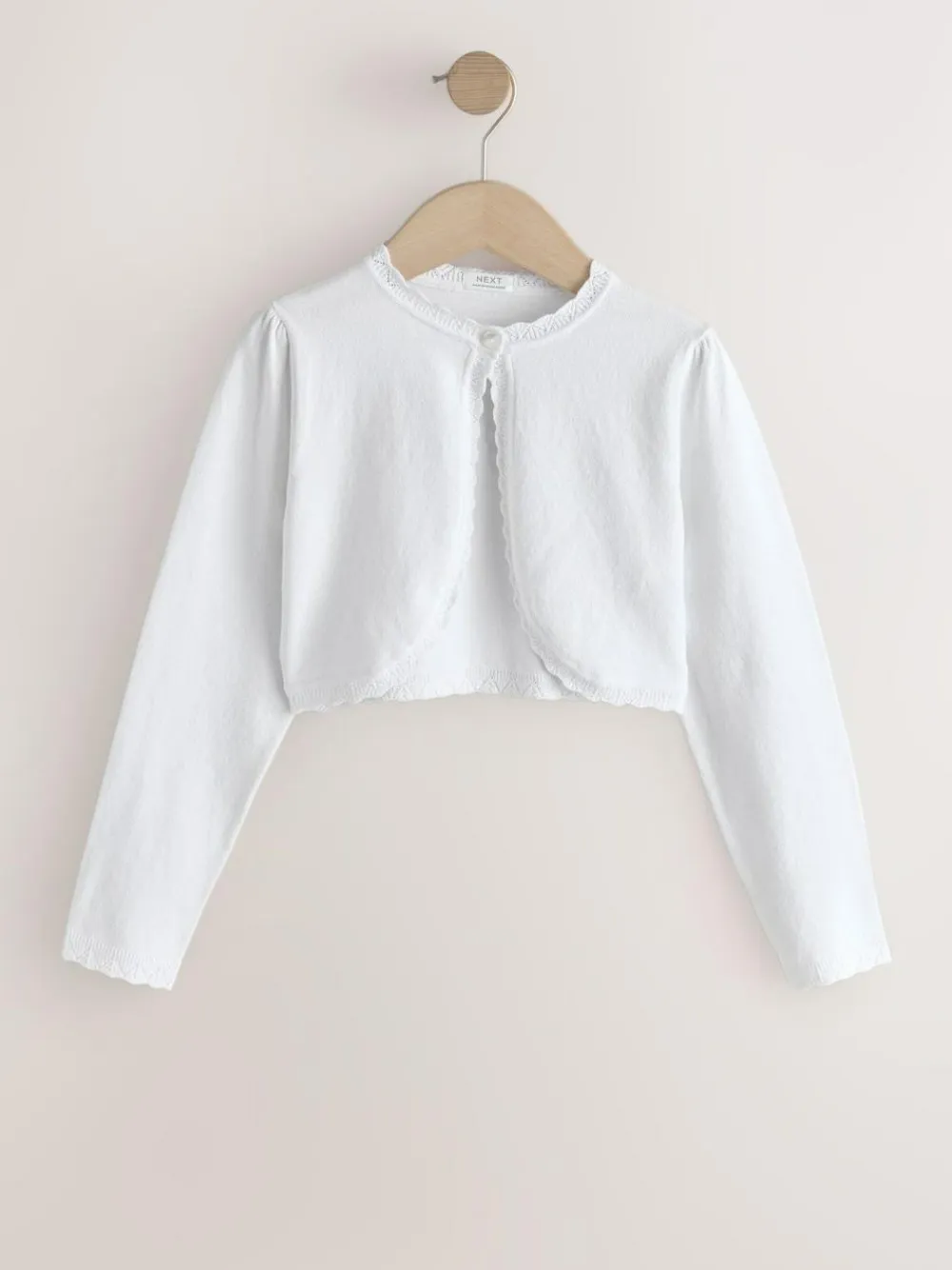 Online Next Occasion Shrug (3mths-16yrs) White