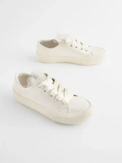 Next White Occasion Tulle Lace-Up Trainers^ Sneakers|Boots
