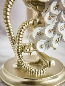 Next White Peacock Single Bathroom Ornament