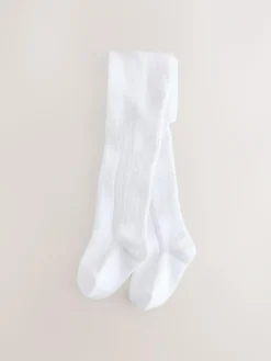 Best Next White Pelerine Baby Tights 2 Pack (0mths-2yrs)