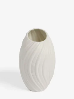 Clearance Next White Pleated Ceramic Medium Vase