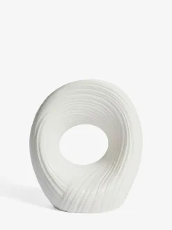 Next White Pleated Ornament^ Ornaments