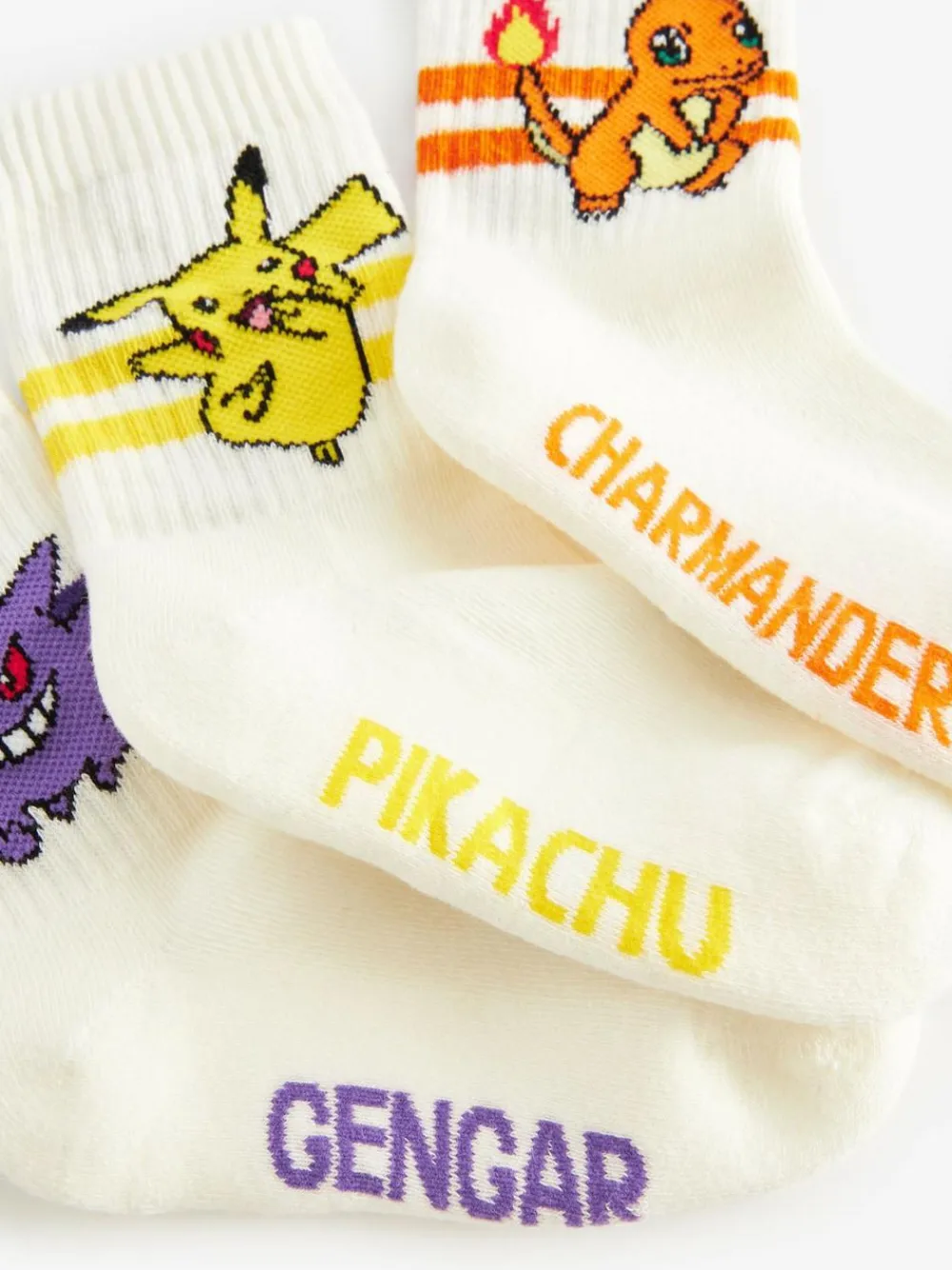 Next White Pokemon Socks 3 Pack^BOY Socks