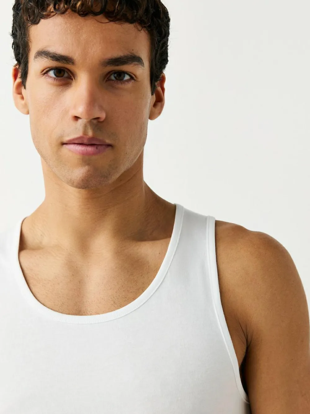 Best Next Pure 100% Cotton Layering Vests 2 Pack White