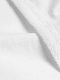 Best Next Pure 100% Cotton Layering Vests 2 Pack White