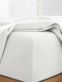 Best Next Pure 144 Thread Deep Fitted Sheet White