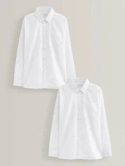 Next Regular Fit 2 Pack Long Sleeve School Shirts (3-17yrs)^BOY Shirts