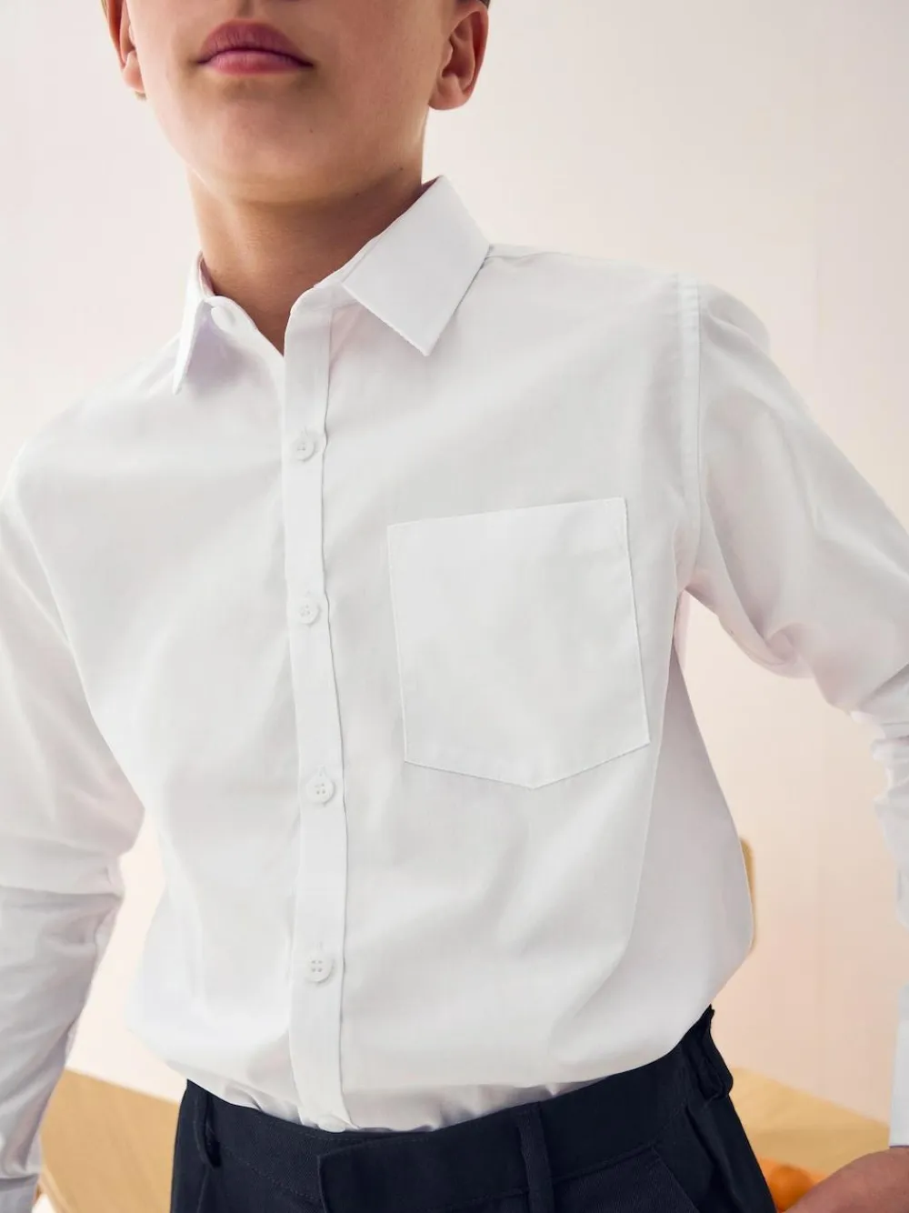 Next Regular Fit 2 Pack Long Sleeve School Shirts (3-17yrs)^BOY Shirts