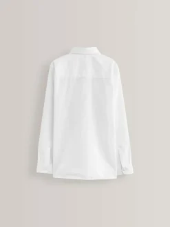 Next White Regular Fit 5 Pack Long Sleeve School Shirts (3-17yrs)^BOY Shirts