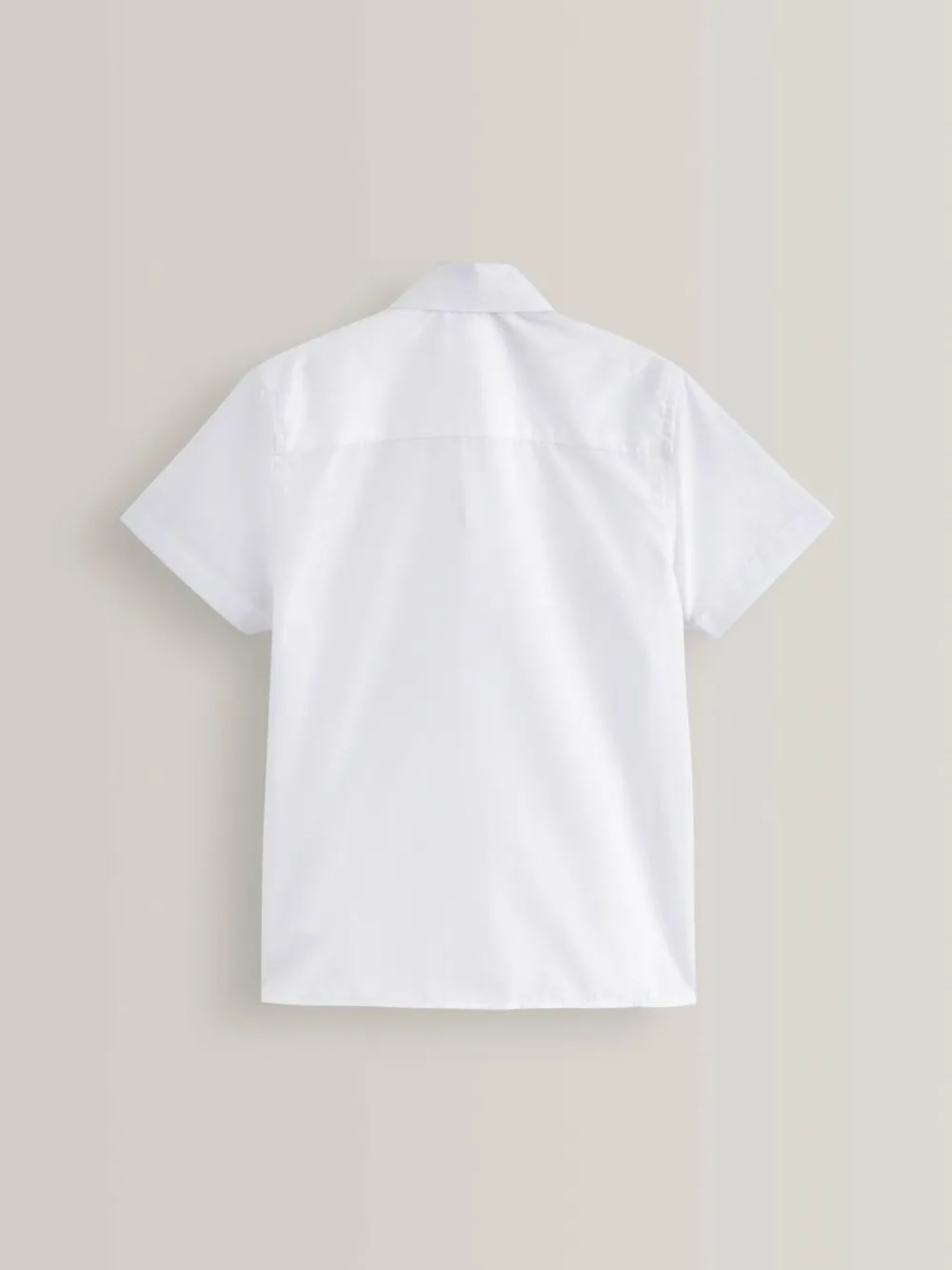 Discount Next Regular Fit 2 Pack Short Sleeve School Shirts (3-17yrs) White