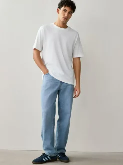 Next White Regular Fit Essential Cotton T-Shirts 6 Pack^ Nightwear|Tops & T-Shirts