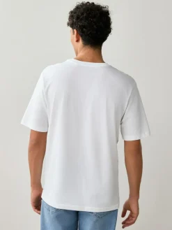 Next White Regular Fit Essential Cotton T-Shirts 6 Pack^ Nightwear|Tops & T-Shirts