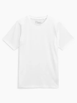 New Next White Regular Fit Essential Crew Neck Cotton T-Shirt