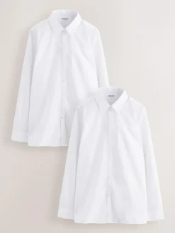 Next White Regular Fit Extra Long Sleeve School Shirt (10-17yrs)^BOY Shirts