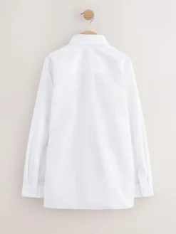 Next White Regular Fit Extra Long Sleeve School Shirt (10-17yrs)^BOY Shirts