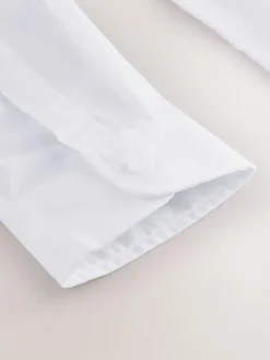 Next White Regular Fit Extra Long Sleeve School Shirt (10-17yrs)^BOY Shirts