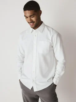 Best Next White Regular Fit Long Sleeve Oxford Shirt