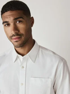 Best Next White Regular Fit Long Sleeve Oxford Shirt