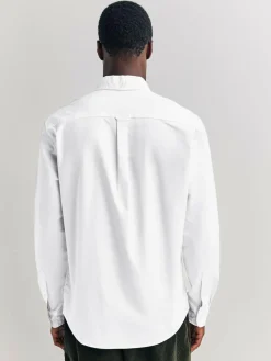 Next White Regular Fit Long Sleeve Oxford Shirt^ Shirts|Occasionwear