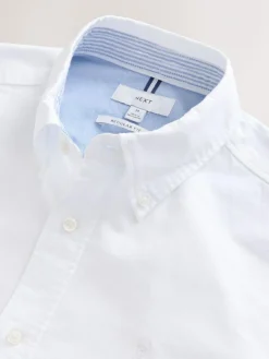 Next White Regular Fit Long Sleeve Oxford Shirt^ Shirts|Occasionwear