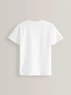 Best Next White Regular Fit Short Sleeve T-Shirt (3-16yrs)