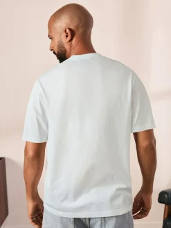 Hot Next White Regular Fit Signature SUPIMA® Cotton Crew Neck T-Shirt