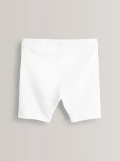 Discount Next Regular Length 5 Pack Cotton Rich Stretch Cycle Shorts (3-16yrs) White