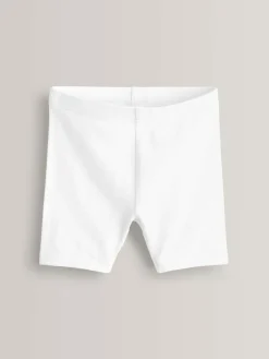 Discount Next Regular Length 5 Pack Cotton Rich Stretch Cycle Shorts (3-16yrs) White