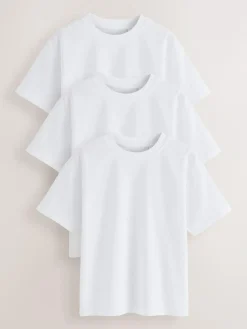 Next Relaxed Fit Short Sleeve T-Shirts 3 Pack (3-16yrs)^BOY T-Shirts